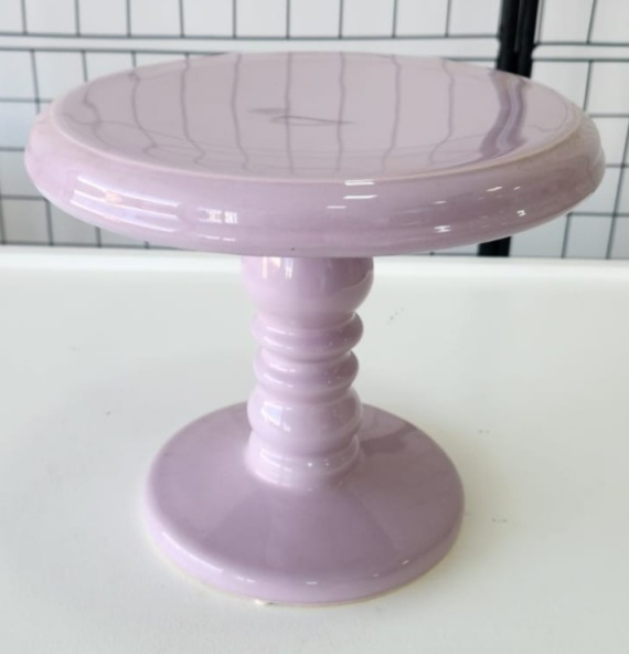 Boleira Em Cerâmica Grande Lilas - Encante festas e locações