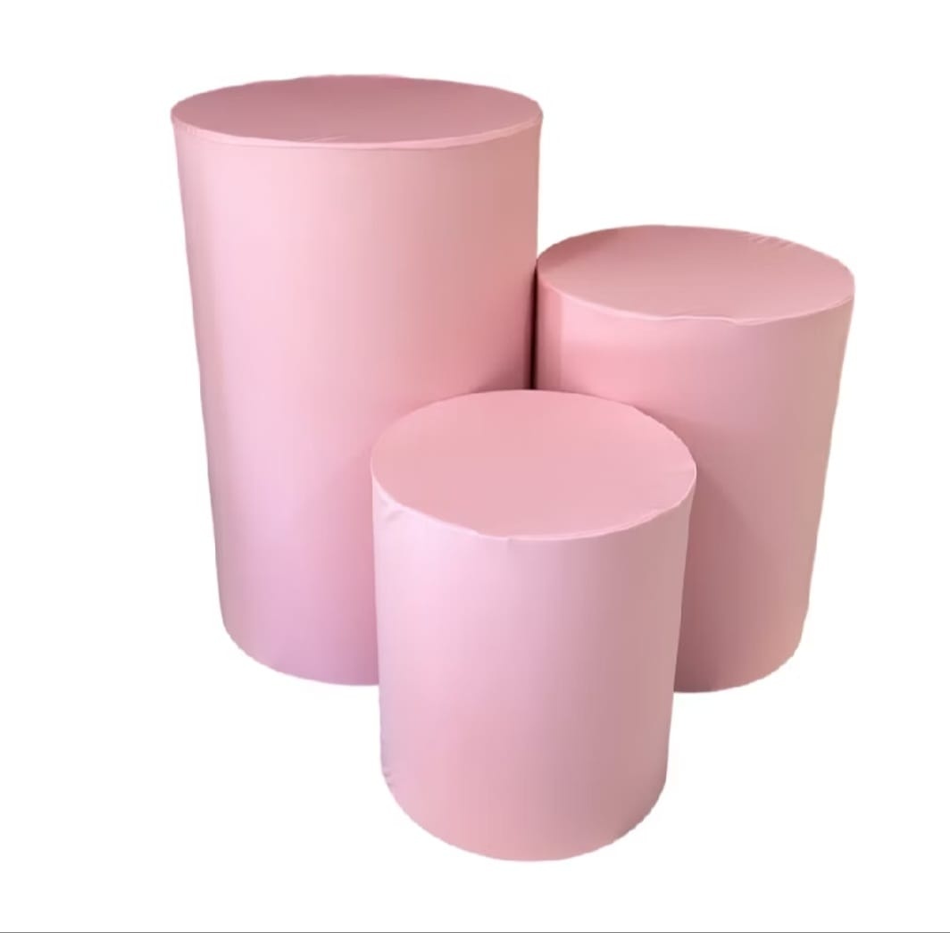 Capa Para Cilindros Rosa - Encante festas e locações