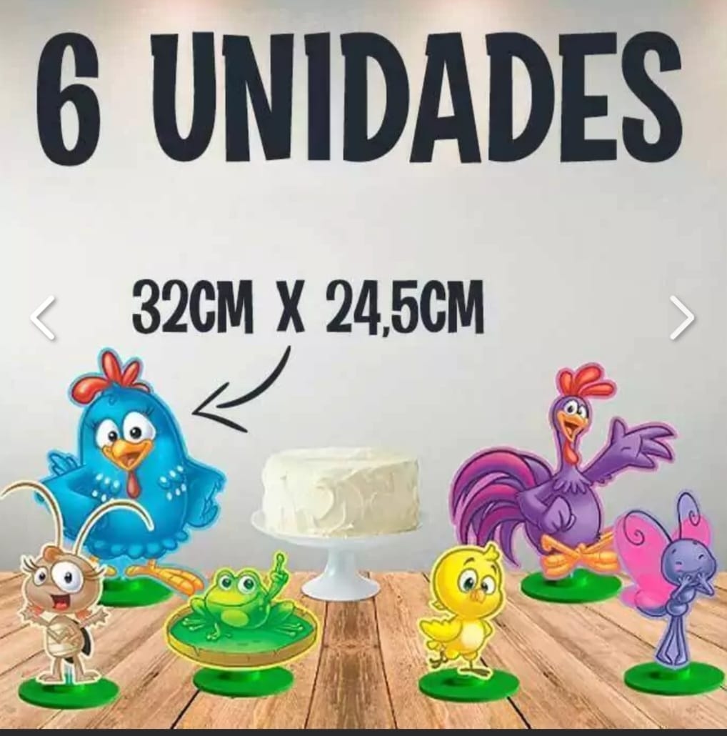 Totens Galinha Pintadinha - Encante festas e locações