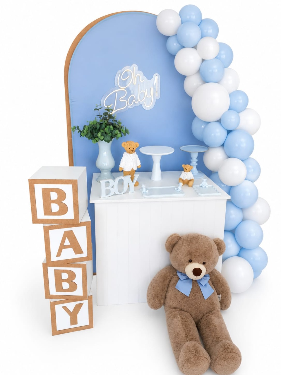 Kit Chá de Bebê Menino - Encante festas e locações