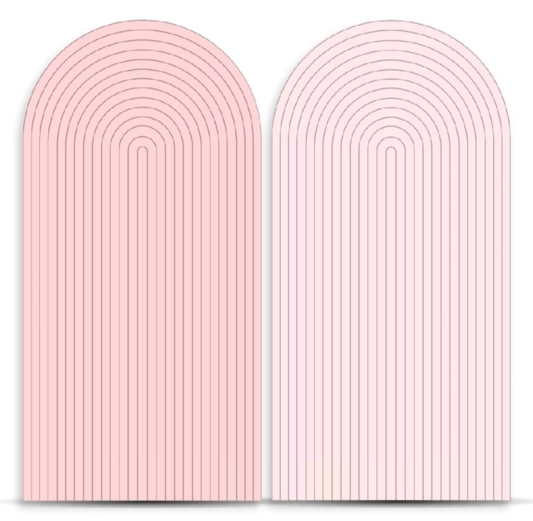 Painel Ripado Sublimado Rosa - Encante festas e locações