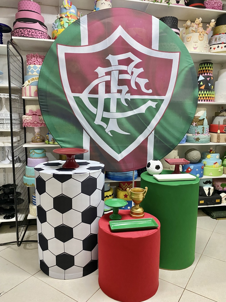 Kit Fluminense - Rosa Chiclete Loque e Decore