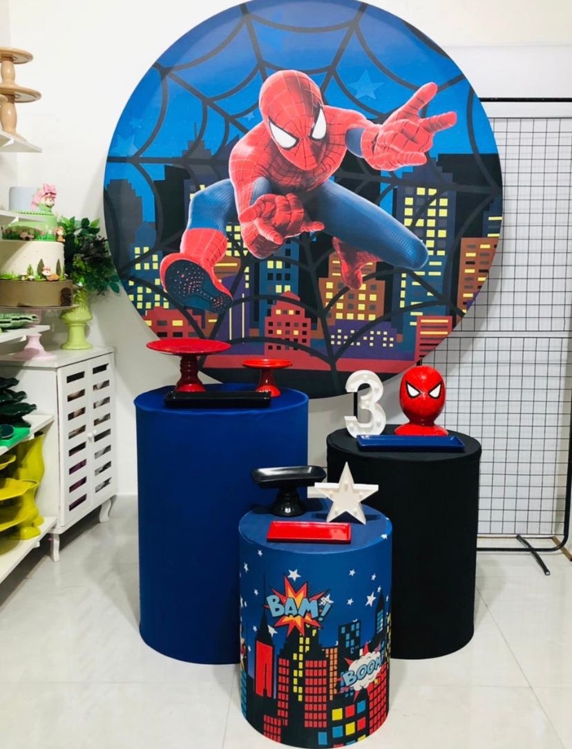 Kit Homem Aranha - Rosa Chiclete Loque e Decore