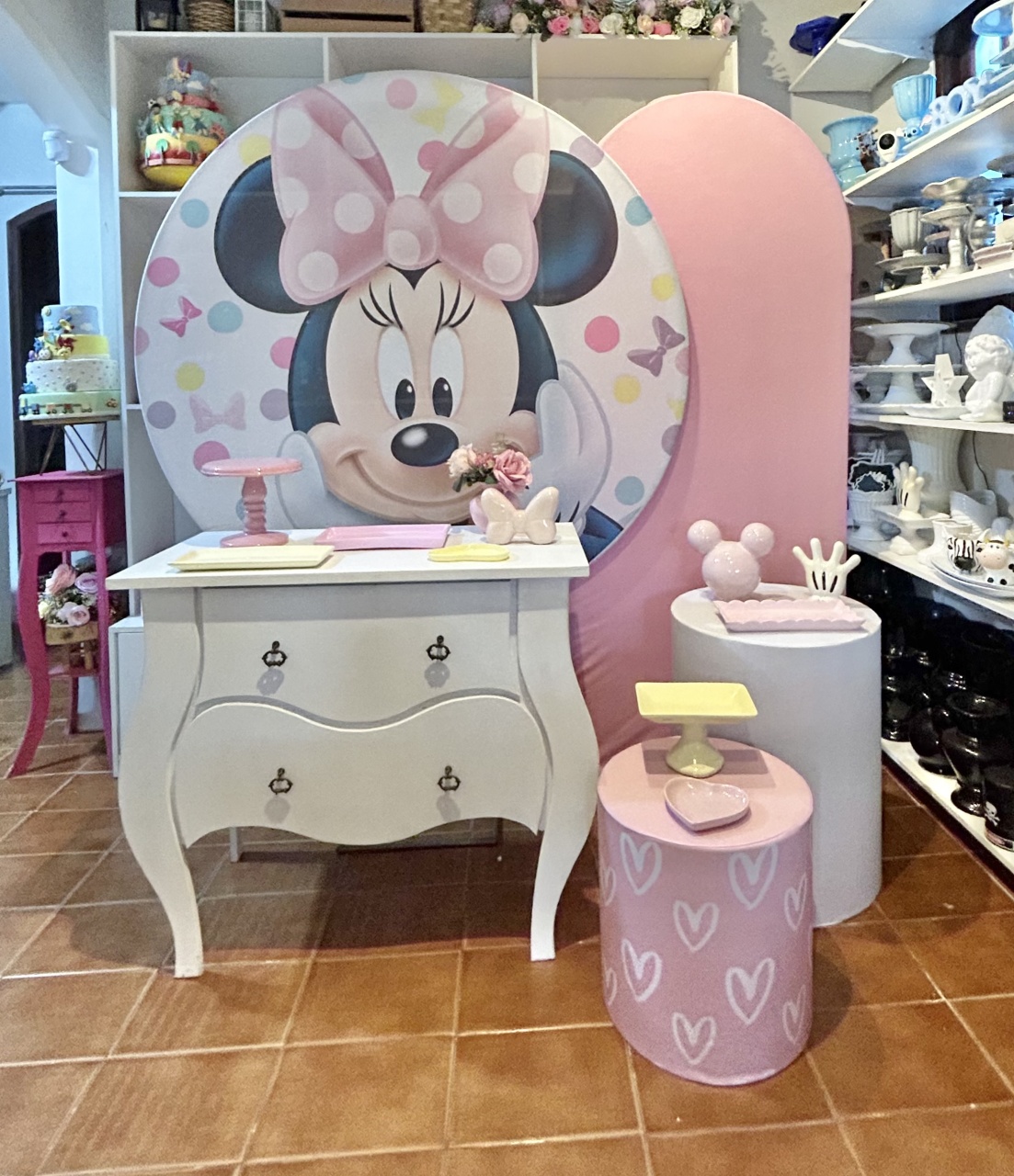 Kit Minnie Rosa - Rosa Chiclete Loque e Decore