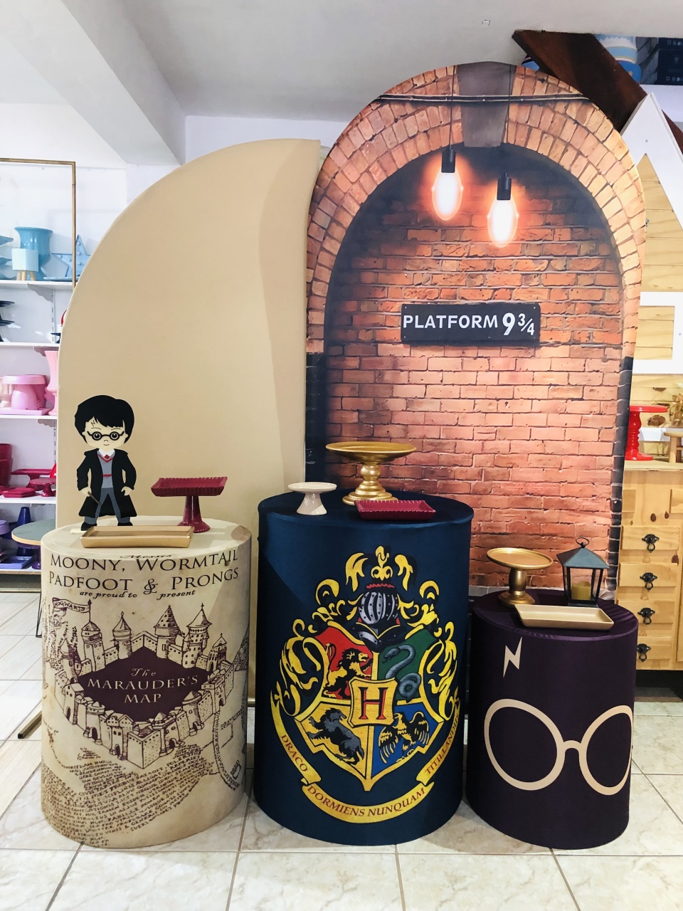 Kit Harry Potter - Rosa Chiclete Loque e Decore