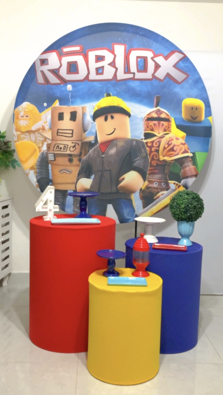 Kit Roblox - Rosa Chiclete Loque e Decore