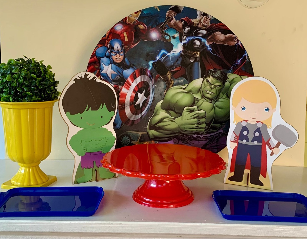 Kit Vingadores Com Balãozinho - Vernizzi Decorações 