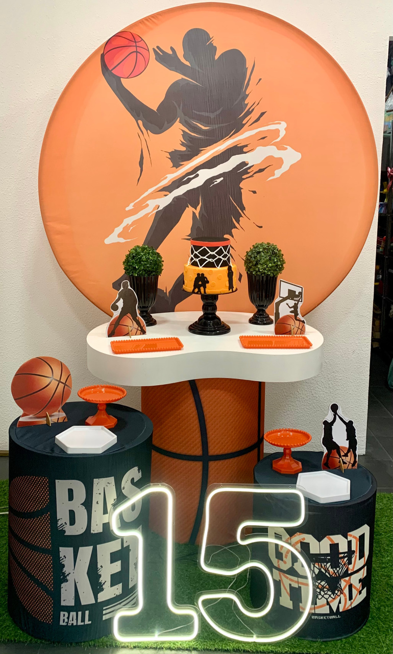 Basquete Prata - Vernizzi Decorações 