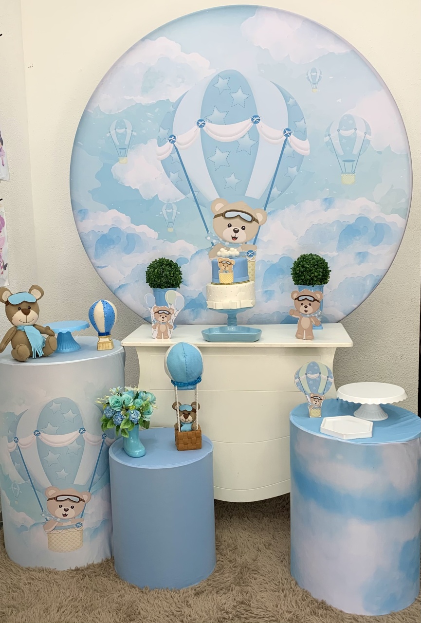 Urso Baloeiro Prata - Vernizzi Decorações 