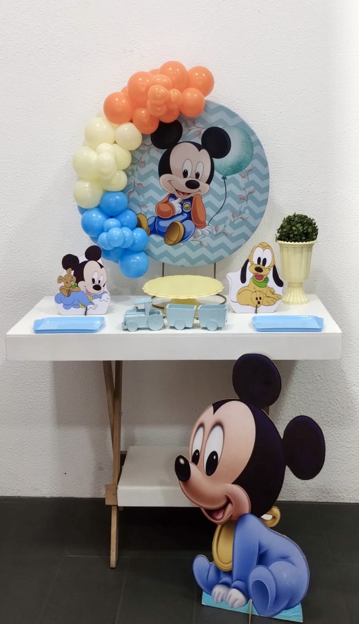Festa Na Mesa Mickey Baby - Vernizzi Decorações 