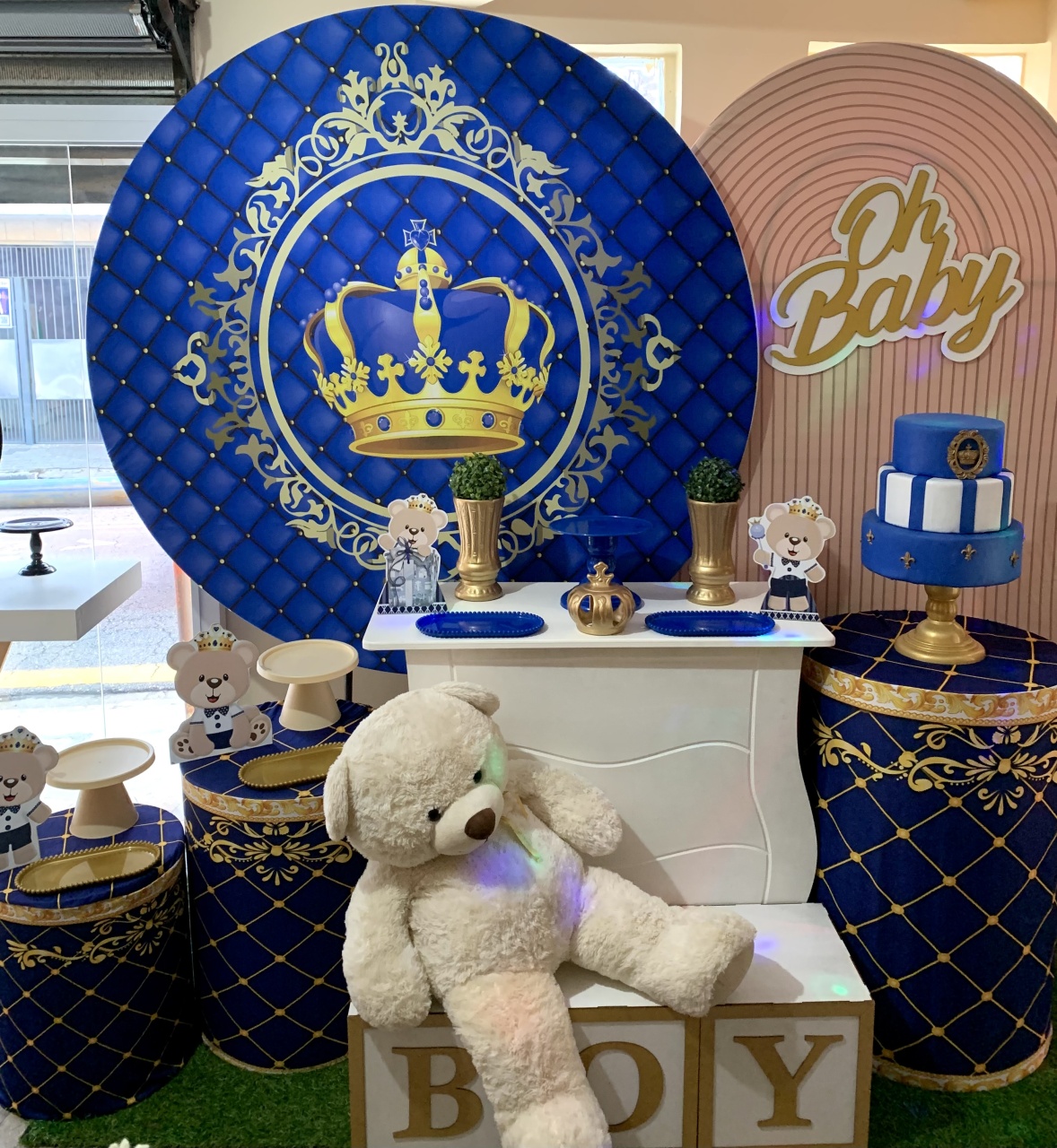 Urso Realeza Ouro - Vernizzi Decorações 