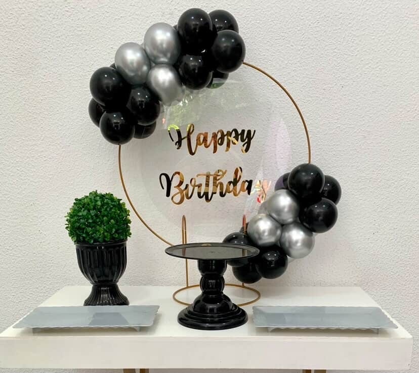 Happy Acrílico Balões - Vernizzi Decorações 