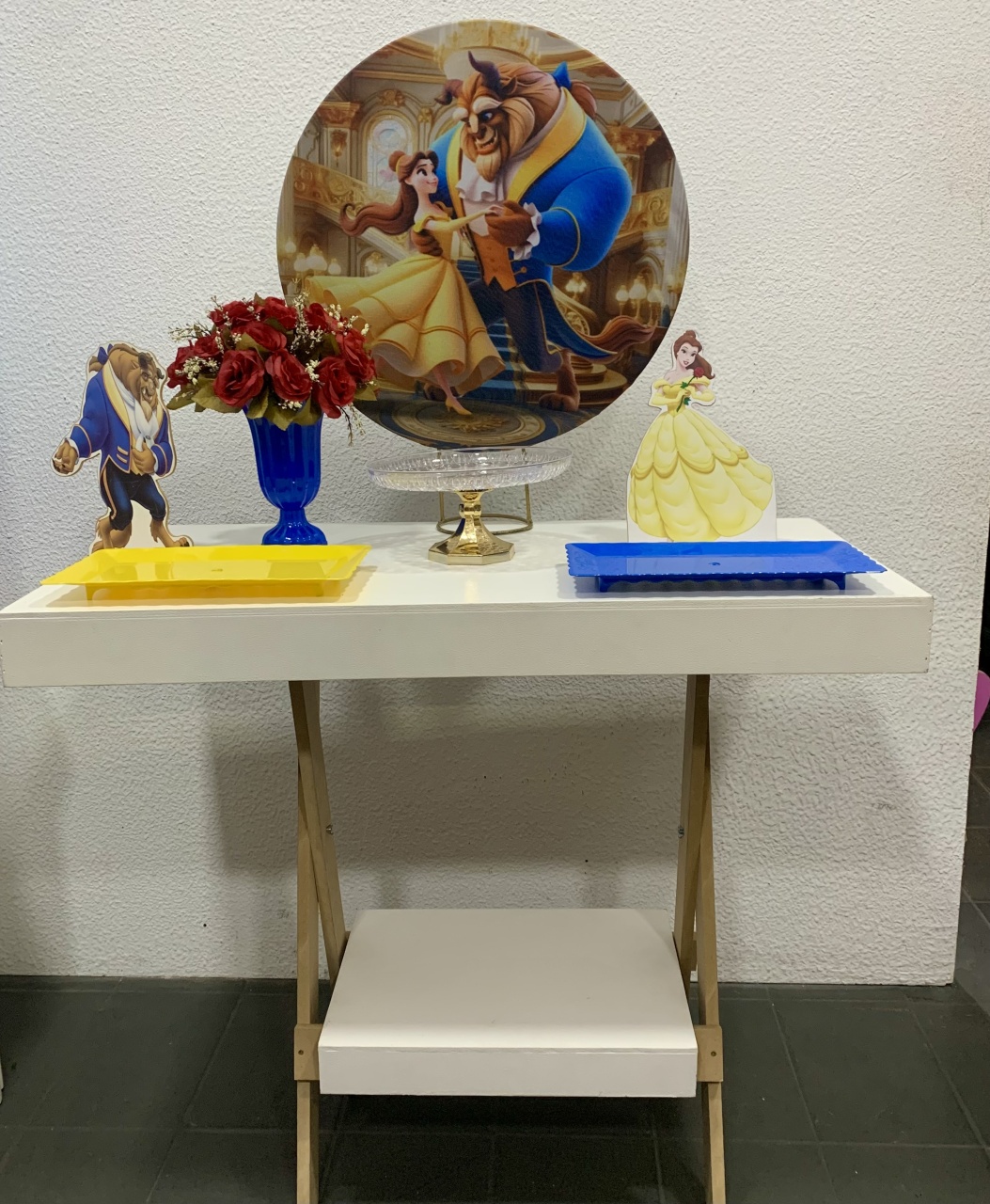 Bela E A Fera Com Balão - Vernizzi Decorações 