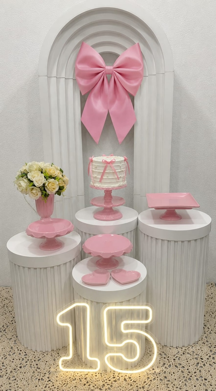 Laço Rosa - Vernizzi Decorações 