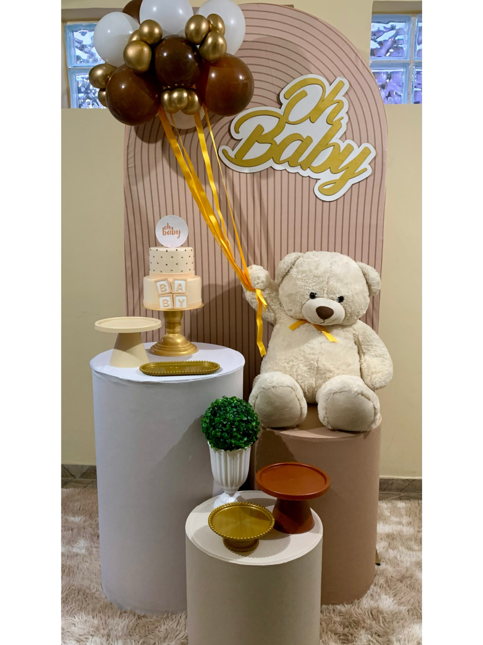 Urso Balão Bege - Vernizzi Decorações 