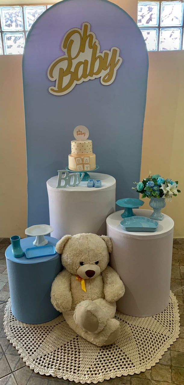 Urso Azul Baby - Vernizzi Decorações 