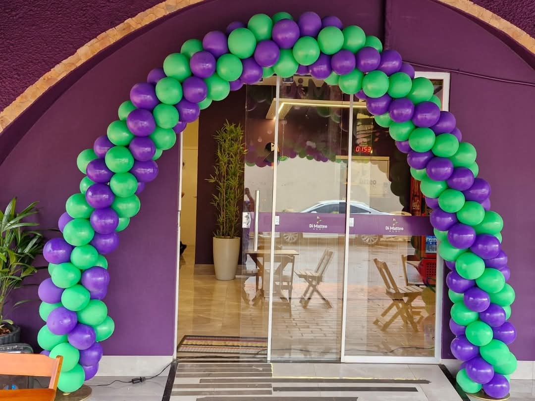 Arco de Entrada Roxo E Verde - FRANCIANI  neres virgens
