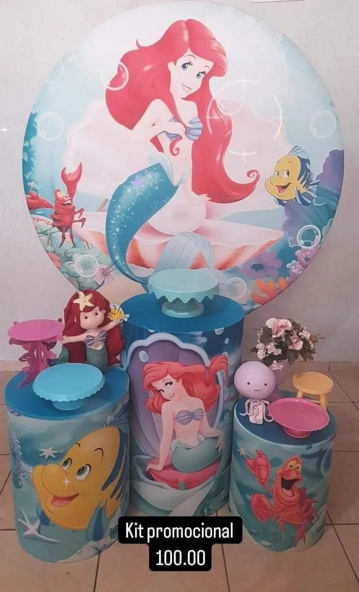 Pequena Sereia Ariel - FRANCIANI  neres virgens