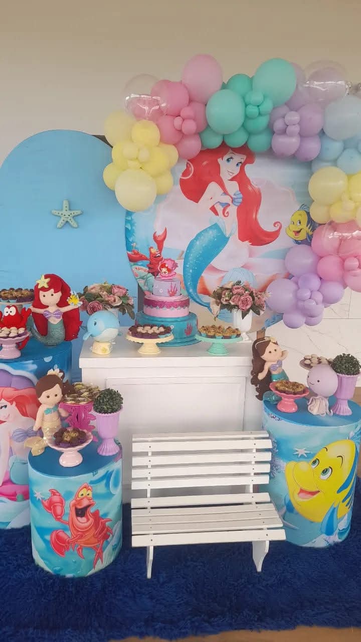 Decoracao Sereia Ariel - FRANCIANI  neres virgens