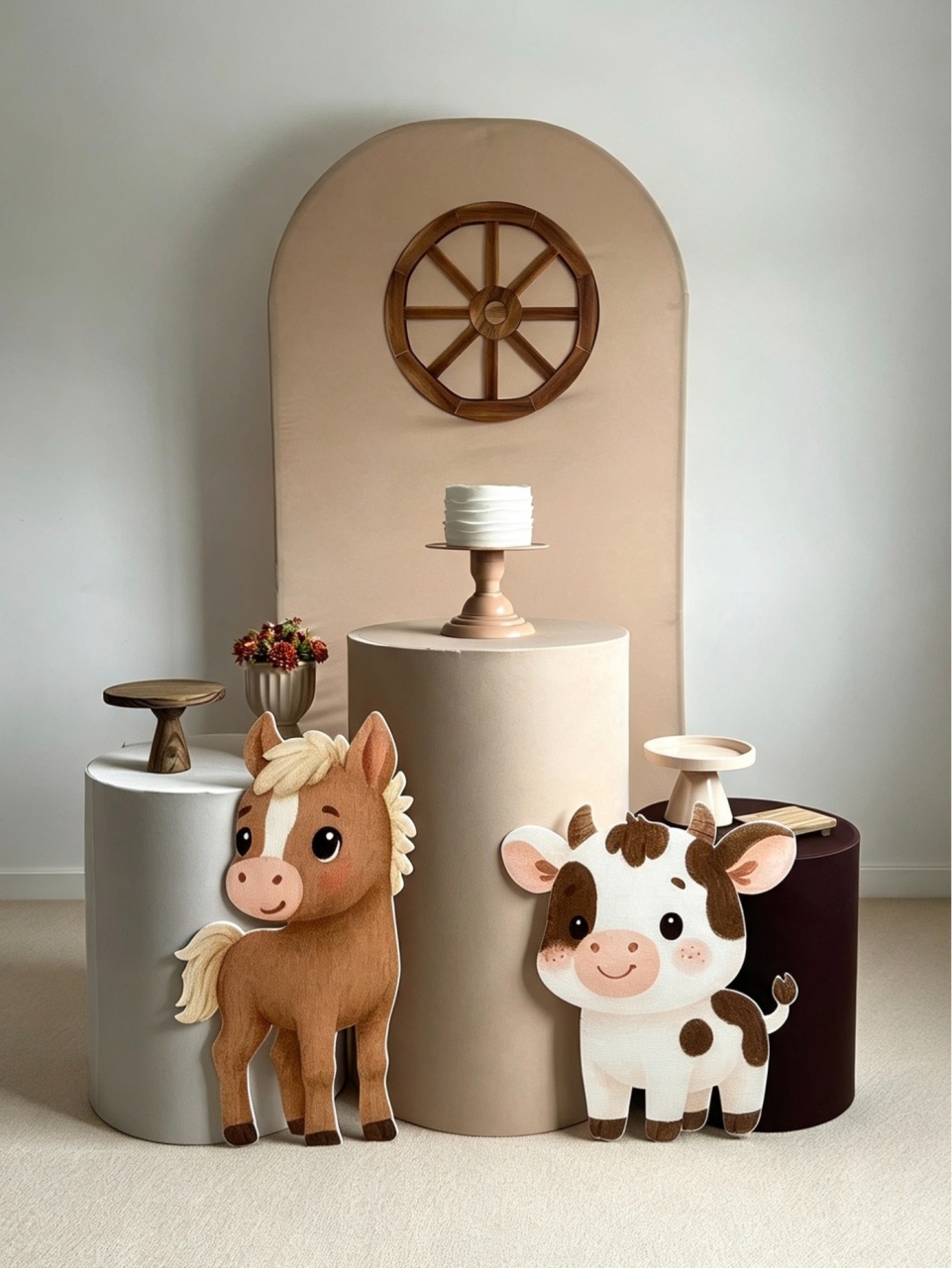Kit Fazendinha Terrosos - Bege (1) - AVELÃ DECOR