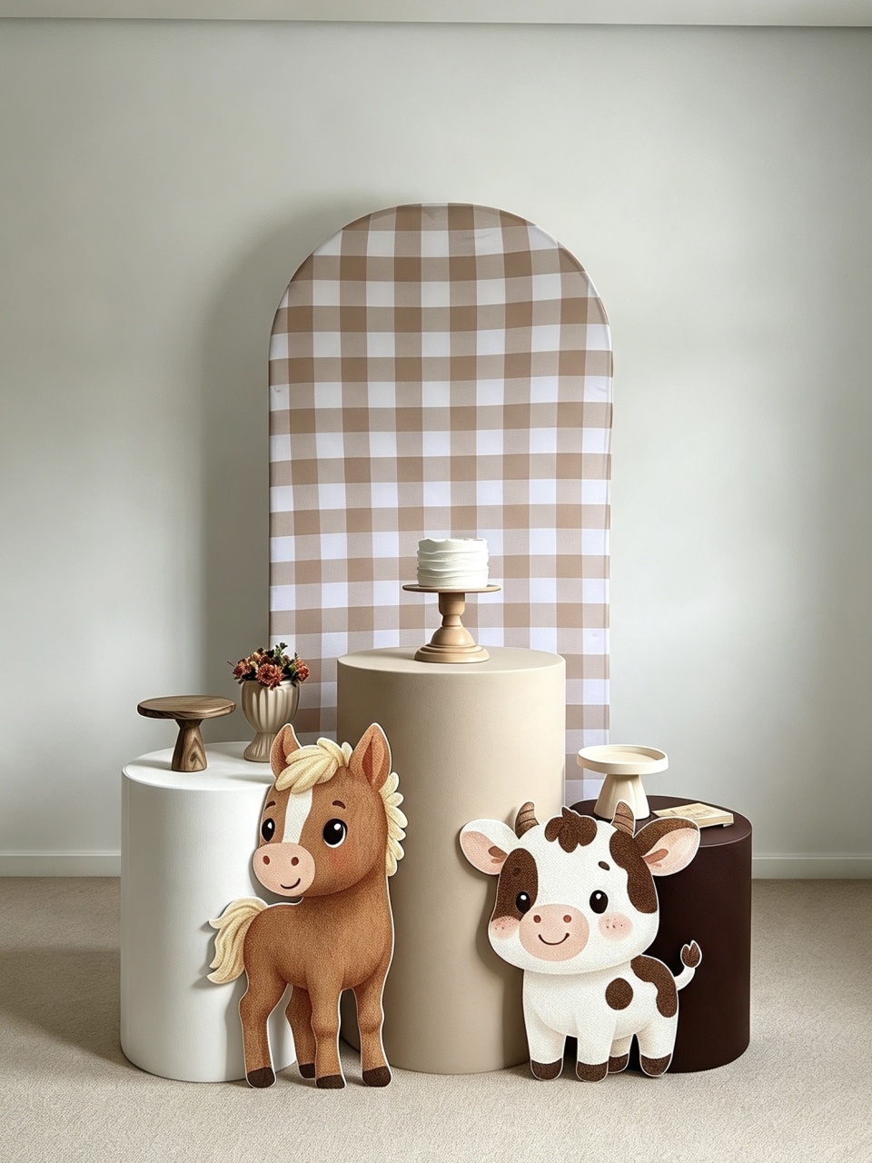 Kit Fazendinha Terrosos - Xadrez (1) - AVELÃ DECOR