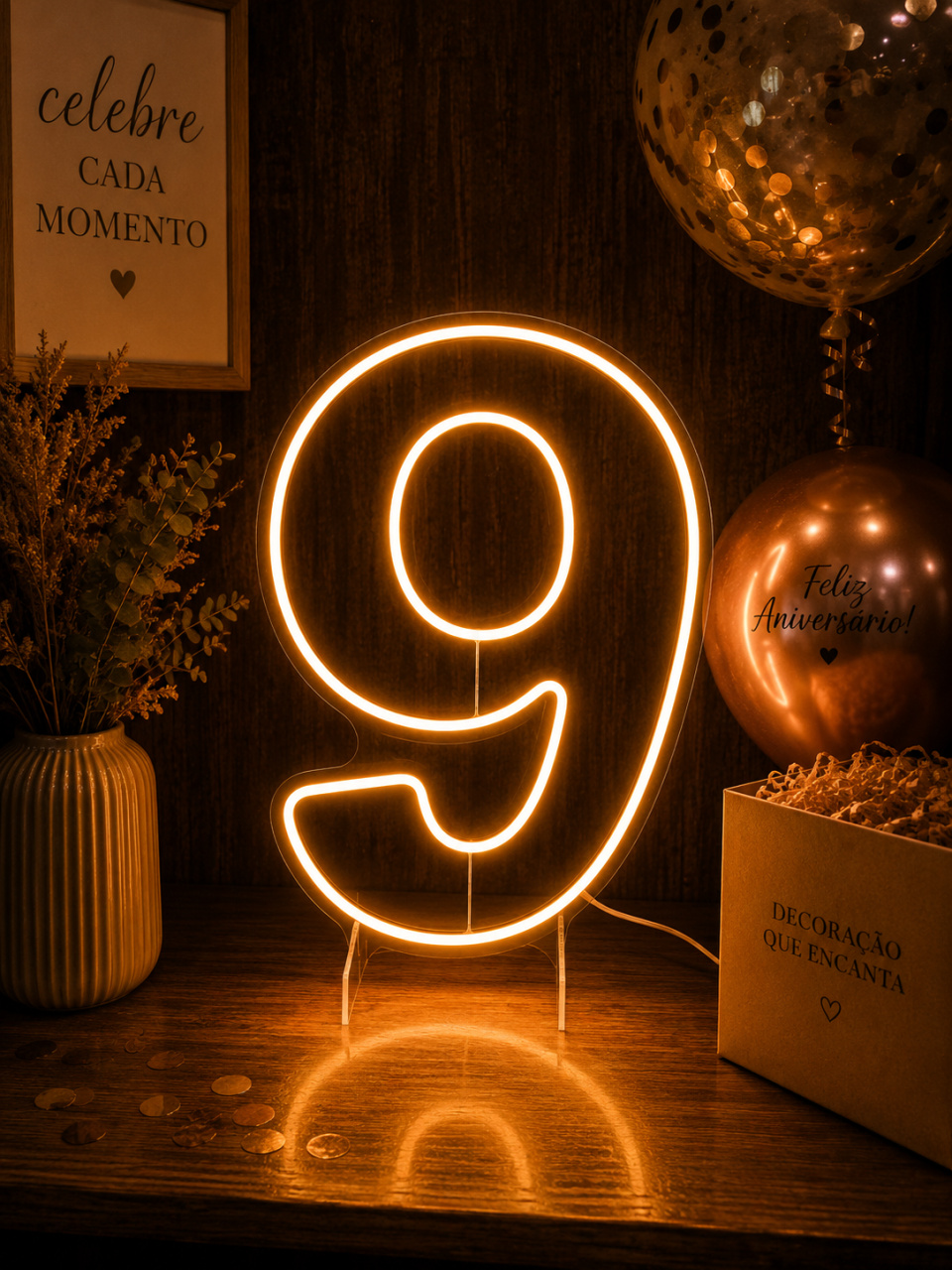 Número de Led 9 - Meu acervo 