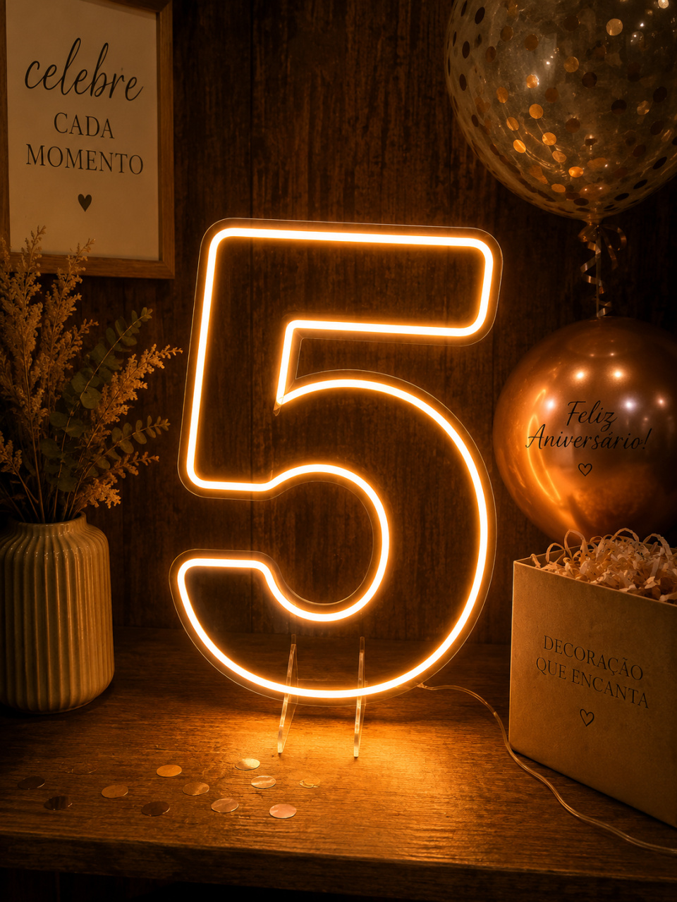 Número de Led 5 - Meu acervo 