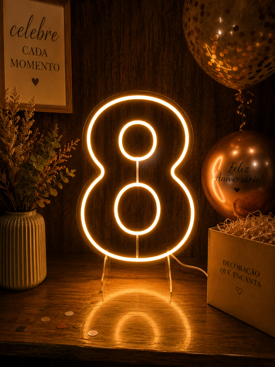 Número de Led 8 - Meu acervo 