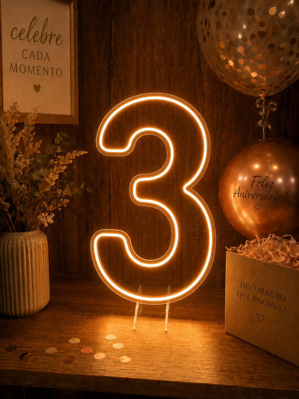 Número de Led 3 - Meu acervo 