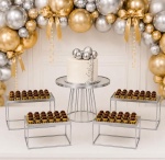 Kit Com 5 Prata Luxo - imagem 1