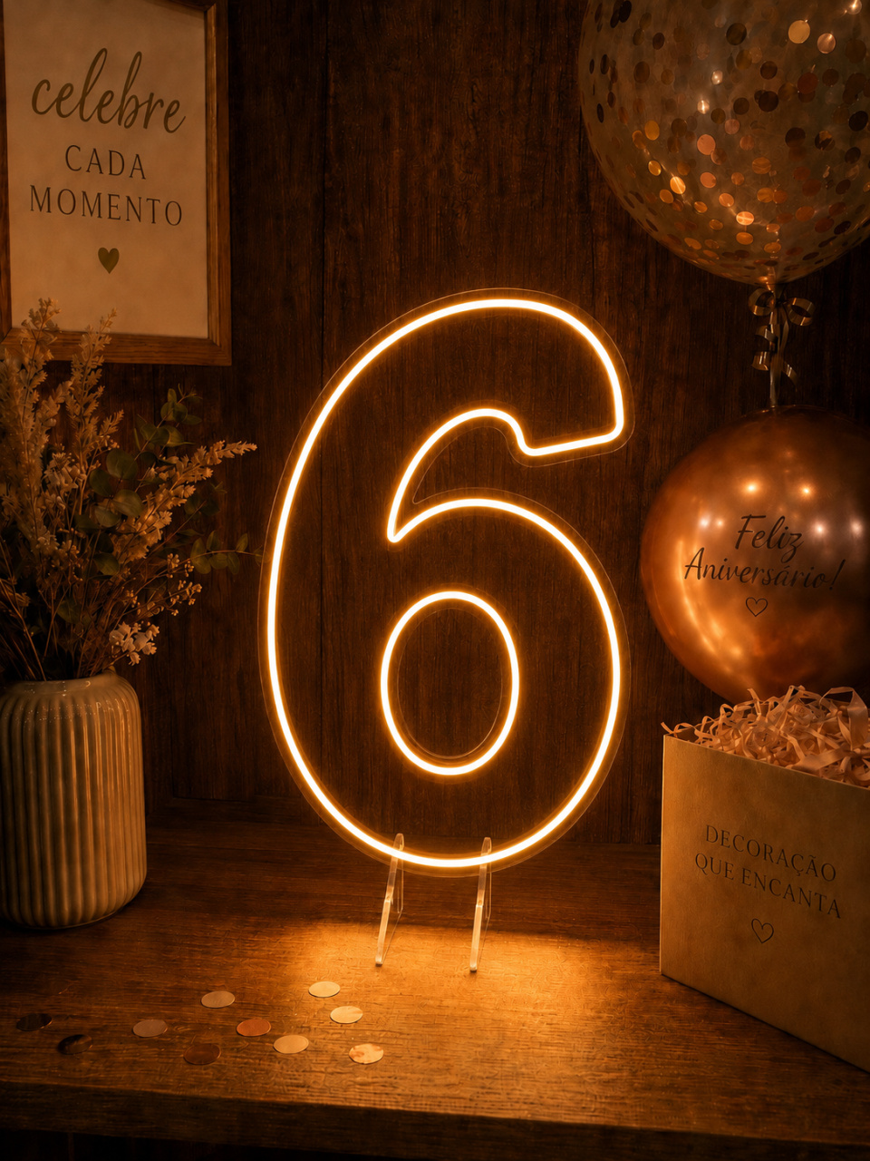 Número Led 6 - Meu acervo 