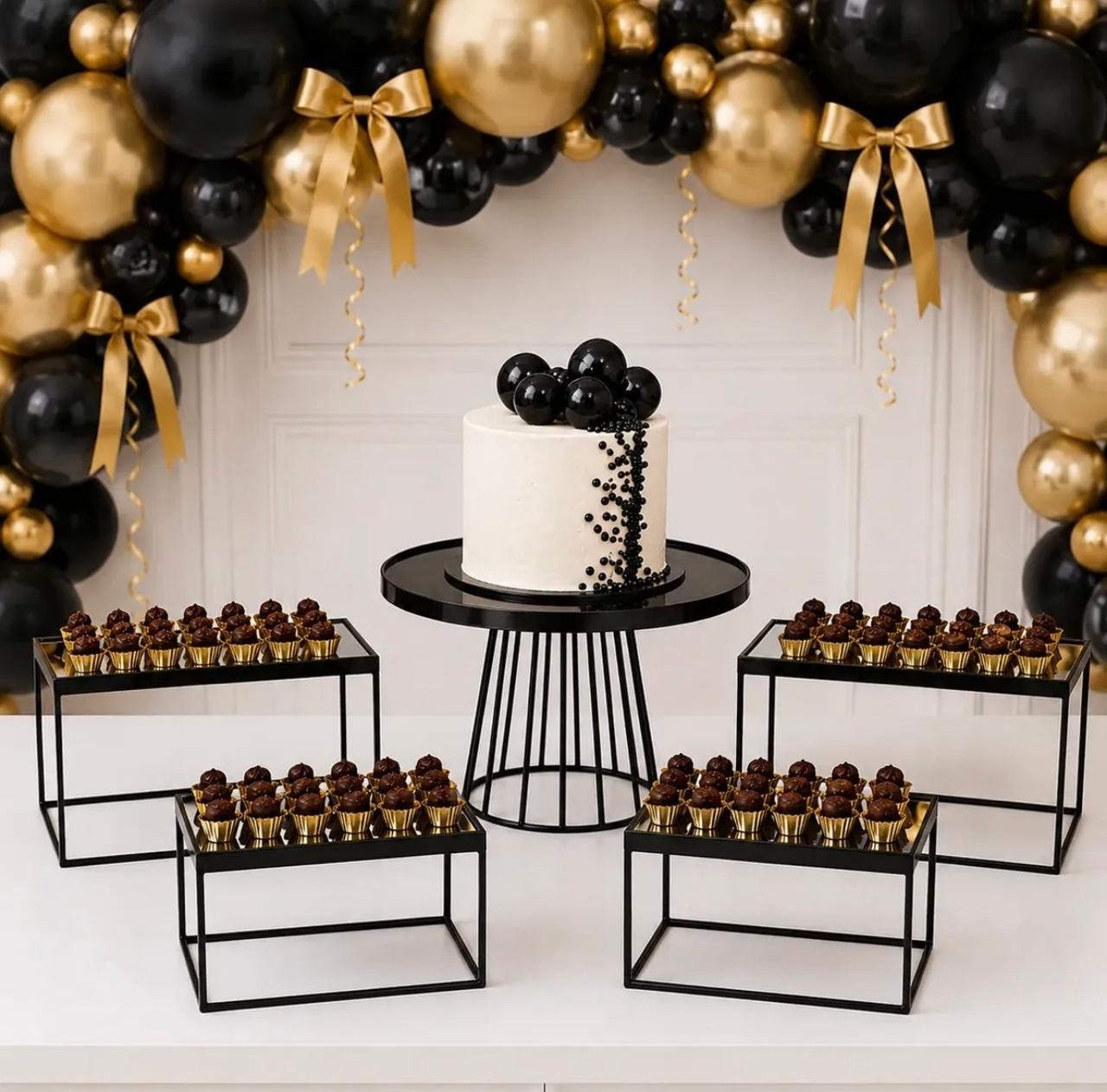 Kit Com 5 Preto Luxo - Meu acervo 