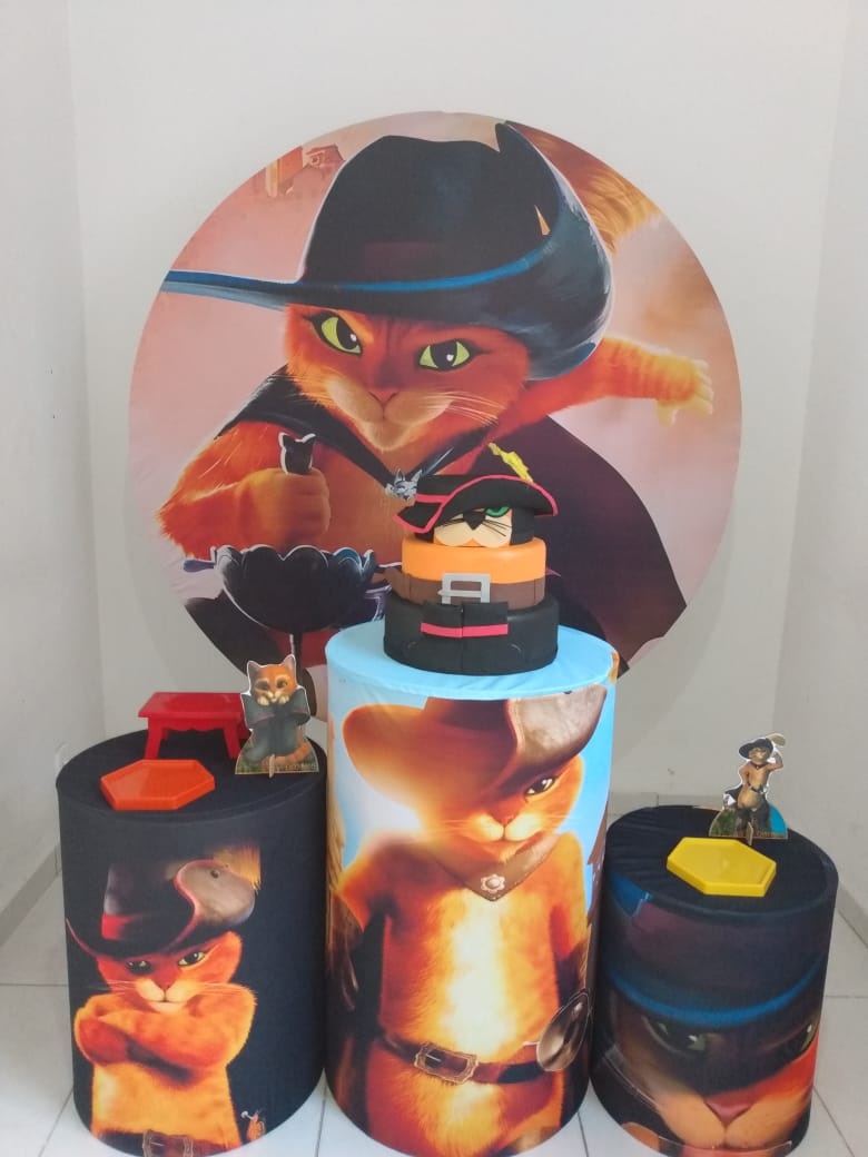 Kit Bronze Gato de Botas - KaypemiLocações 