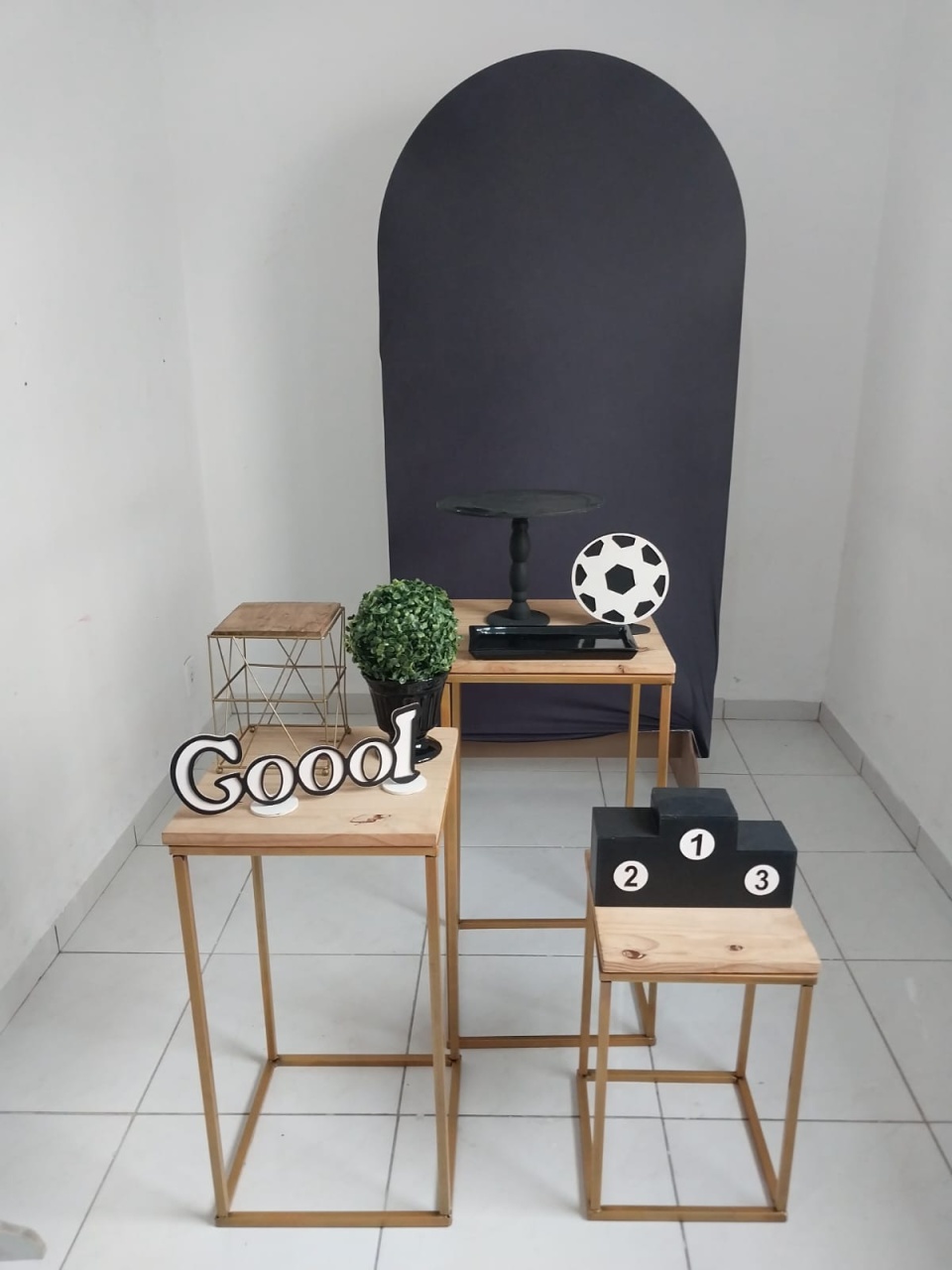 Kit Romano Preto Futebol - KaypemiLocações 