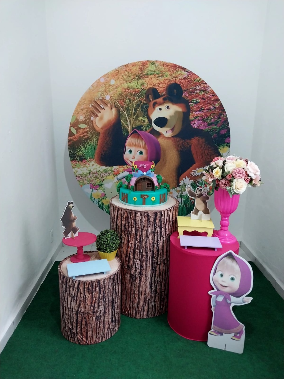 Kit Prata Masha E Urso - KaypemiLocações 