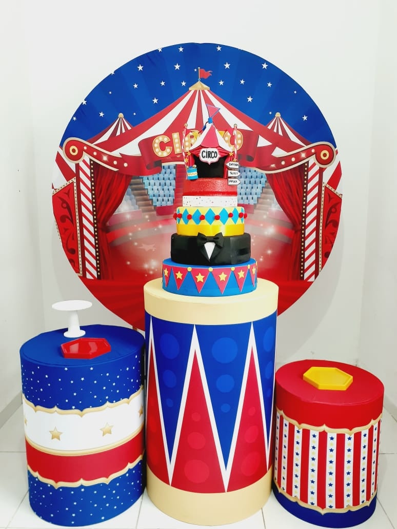 Kit Bronze Circo Vermelho - KaypemiLocações 