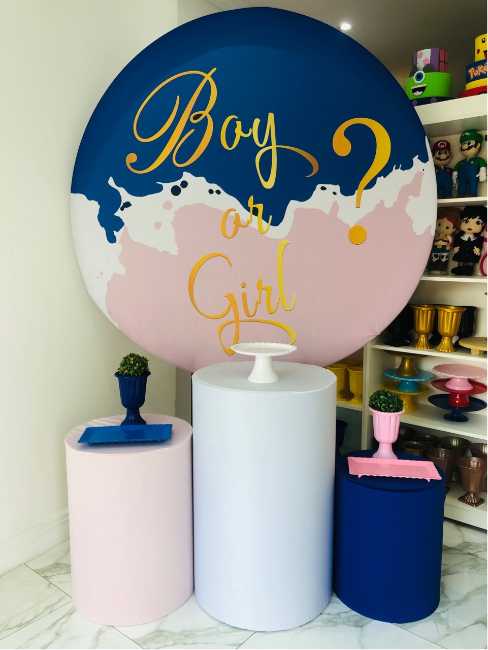 Chá Revelação Boy E Girl Azul/Rosa - Mundo dos Sonhos