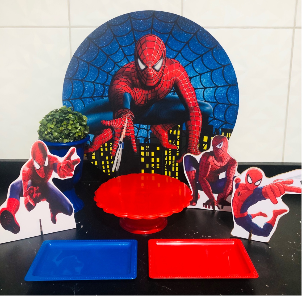 Kit de Mesa Homem Aranha - Mundo dos Sonhos