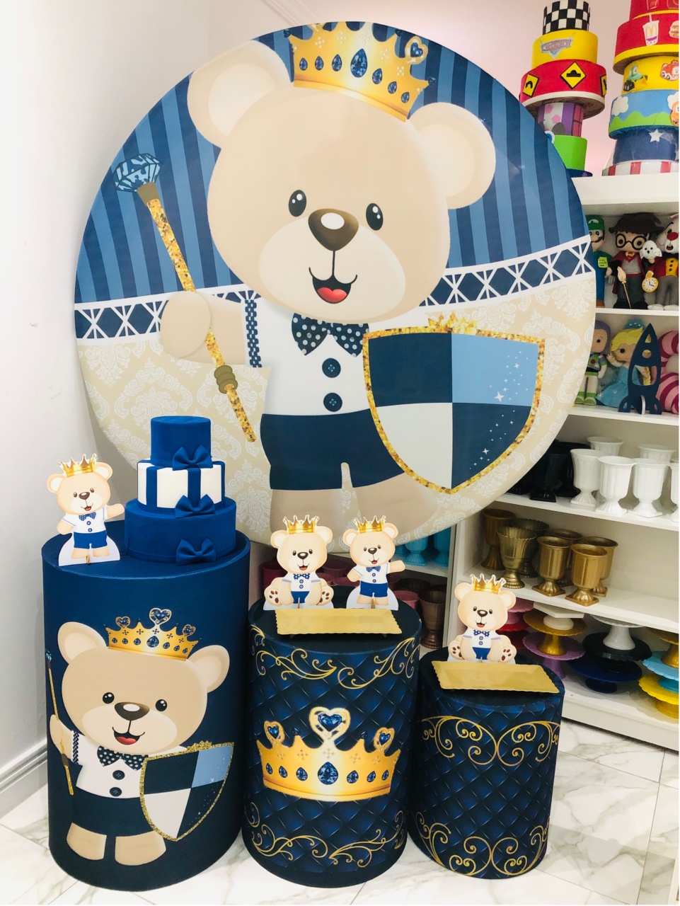 Urso Realeza Azul - Mundo dos Sonhos