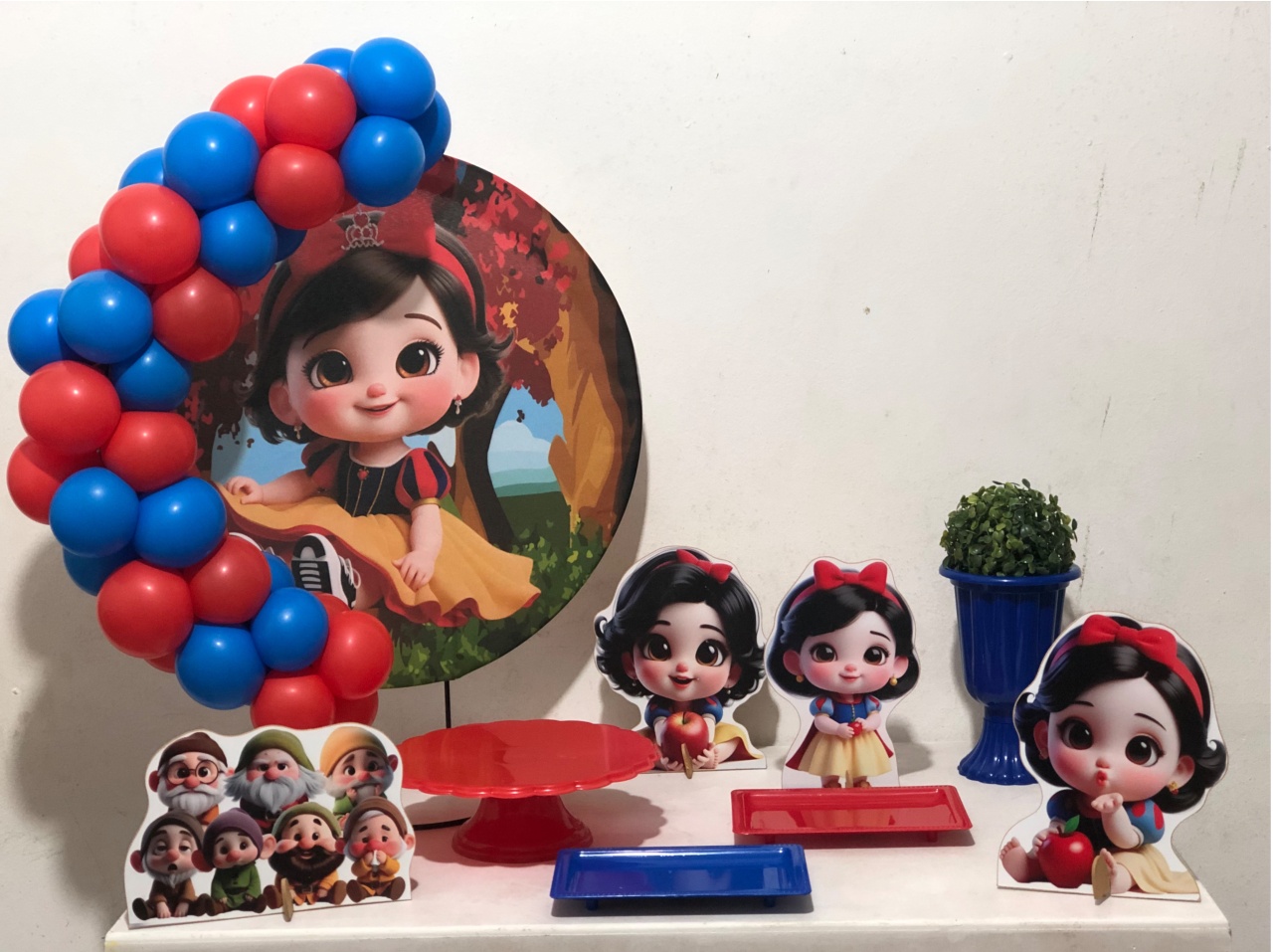 Kit de Mesa Branca de Neve - Mundo dos Sonhos