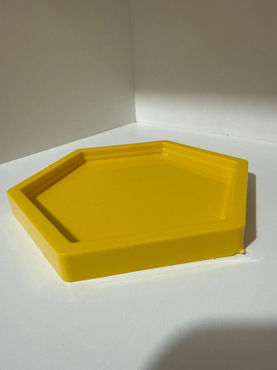 Mini Bandeja Sextavada Amarelo - Mundo dos Sonhos