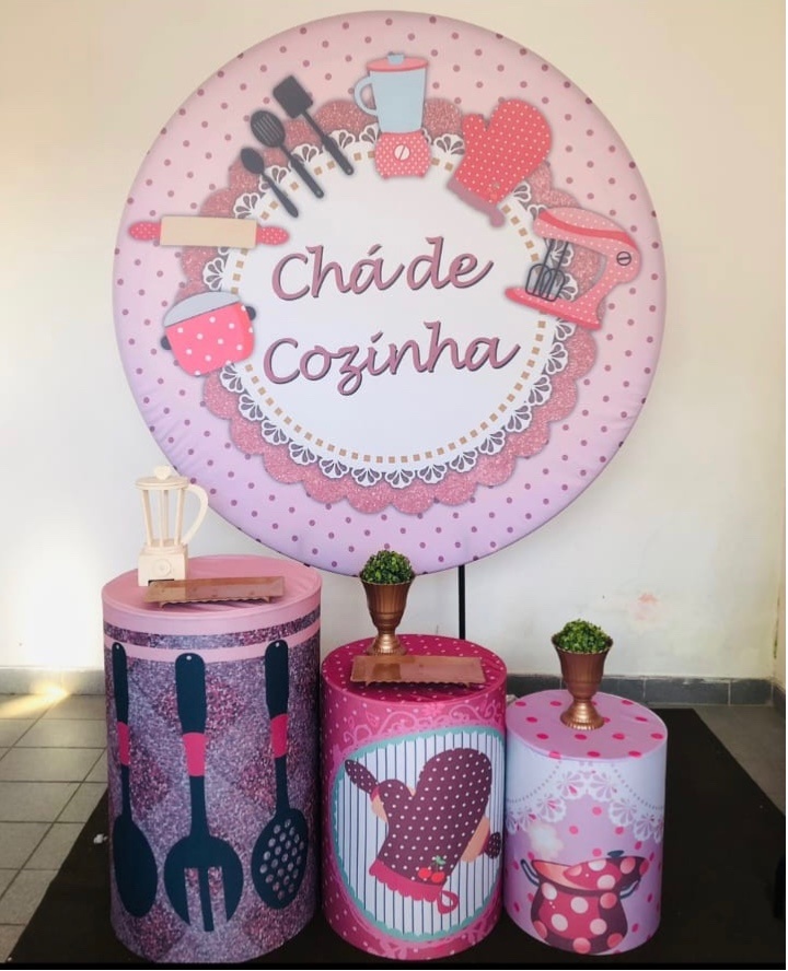 Chá de Cozinha Rosa Claro 2 - Mundo dos Sonhos