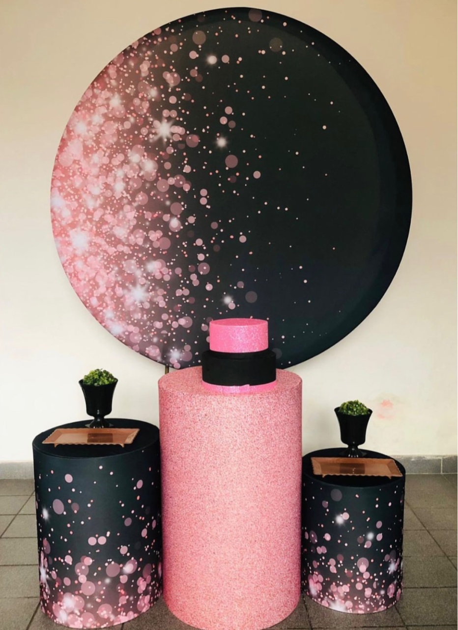 Brilho Preto Com Rosa - Mundo dos Sonhos