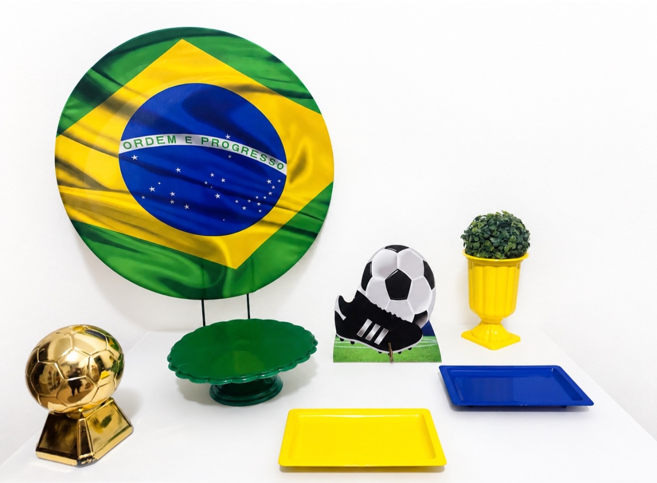 Kit de Mesa Brasil - Mundo dos Sonhos