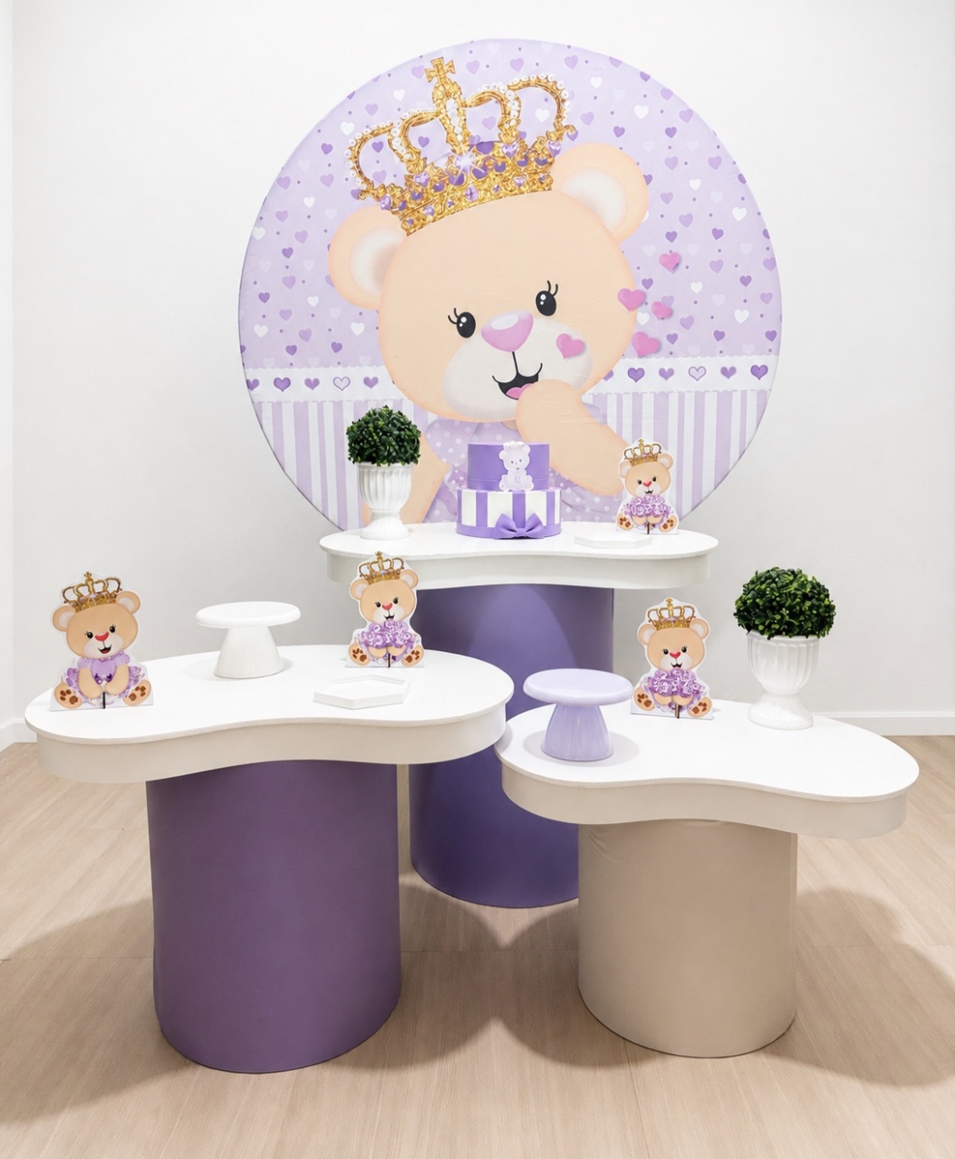 Ursa Realeza Lilás Kit Orgânico - Mundo dos Sonhos