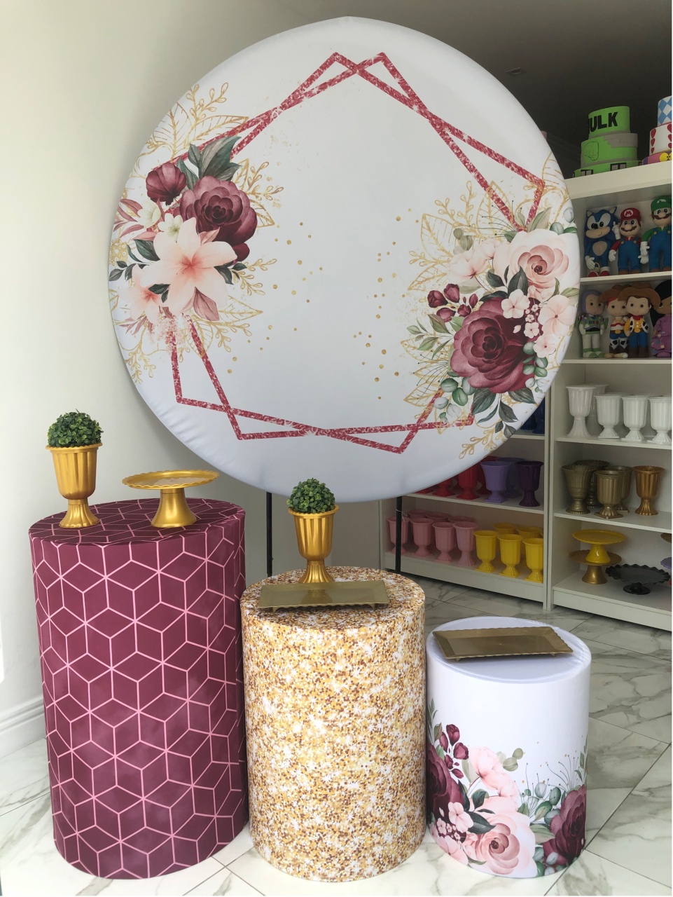 Floral Vinho - Mundo dos Sonhos