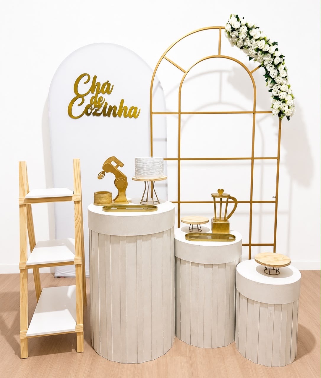 Kit Premium Chá de Cozinha Com Letreiro - Mundo dos Sonhos