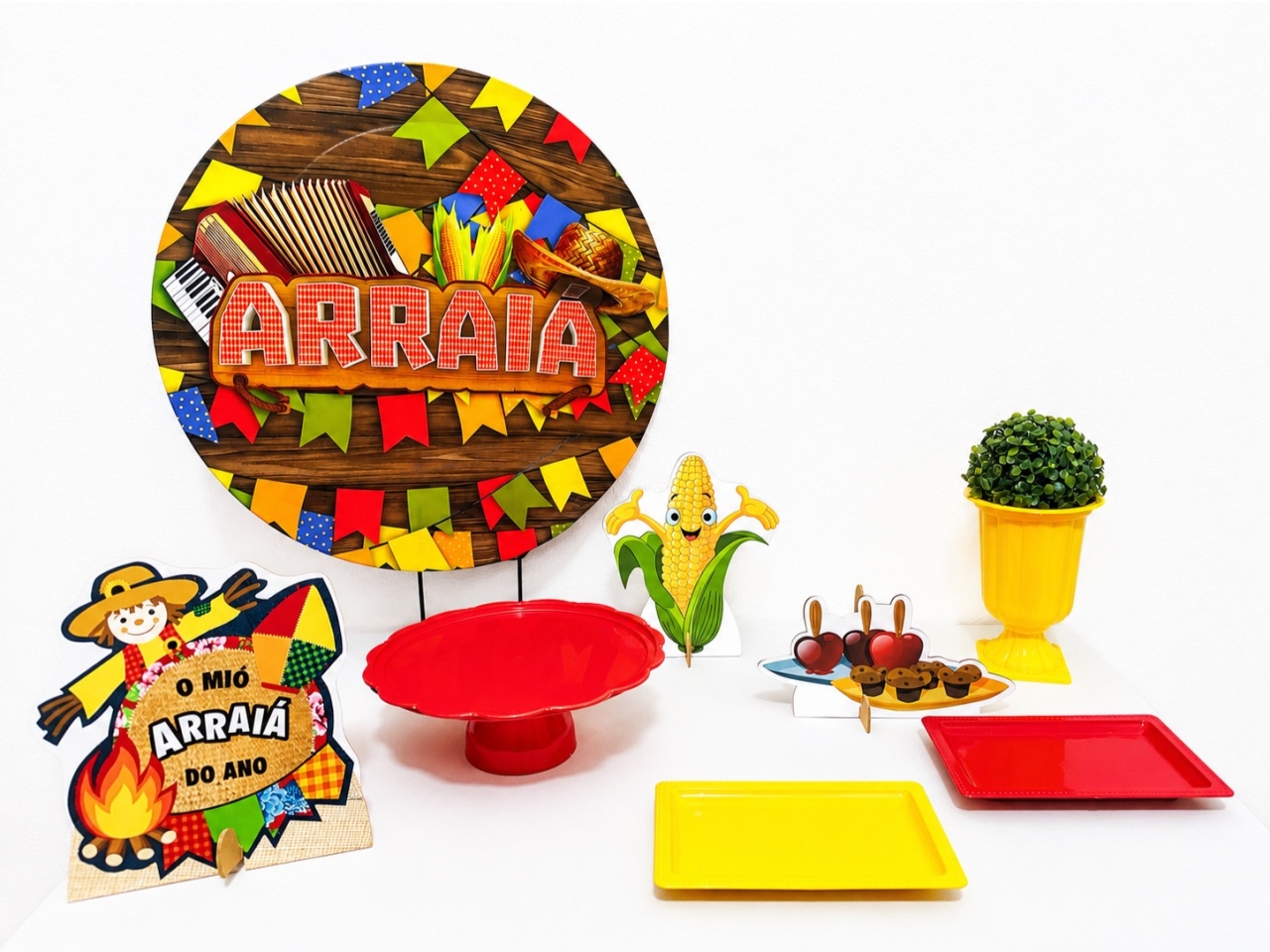 Kit de Mesa Arraia - Mundo dos Sonhos