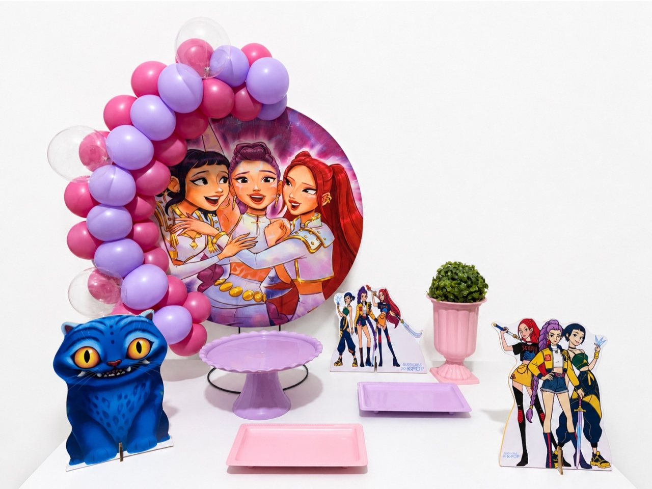 Kit de Mesa Guerreiras K-Pop - Mundo dos Sonhos