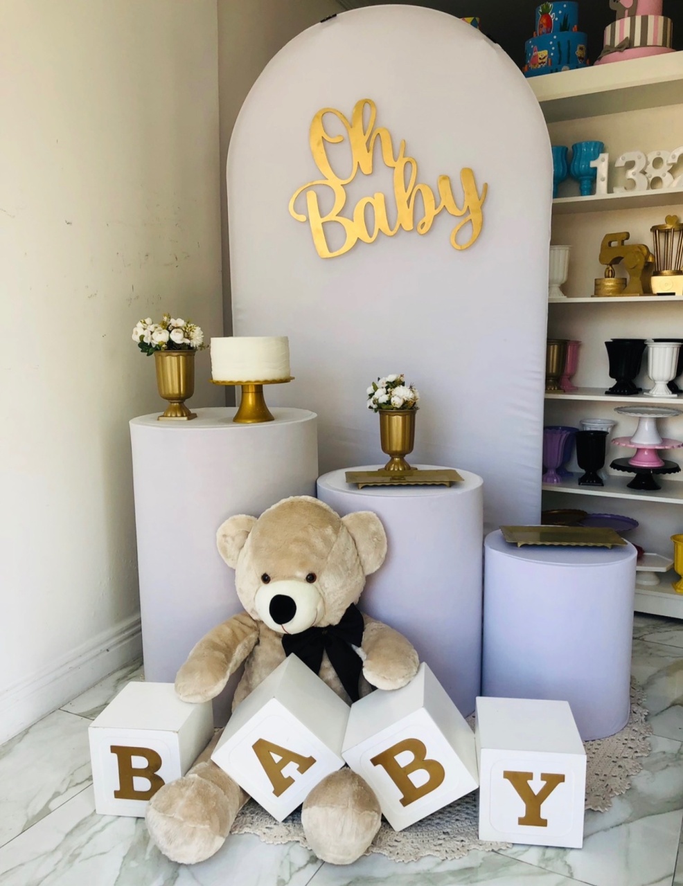 Chá Revelação Oh Baby Com Urso - Mundo dos Sonhos